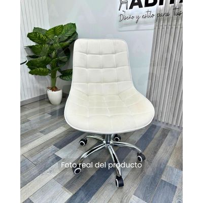 Imagen 2 del producto Silla Escritorio Ejecutiva Felpa Roma - Beige