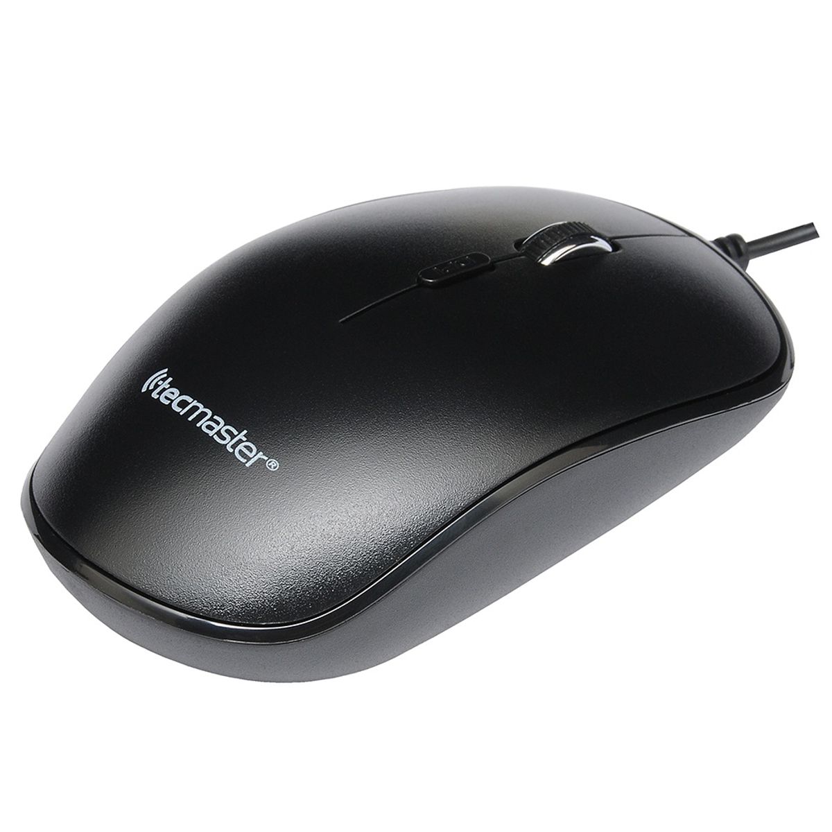 TECMASTER - Mouse Óptico Alámbrico Usb Ergonómico 1600 Dpi Programable