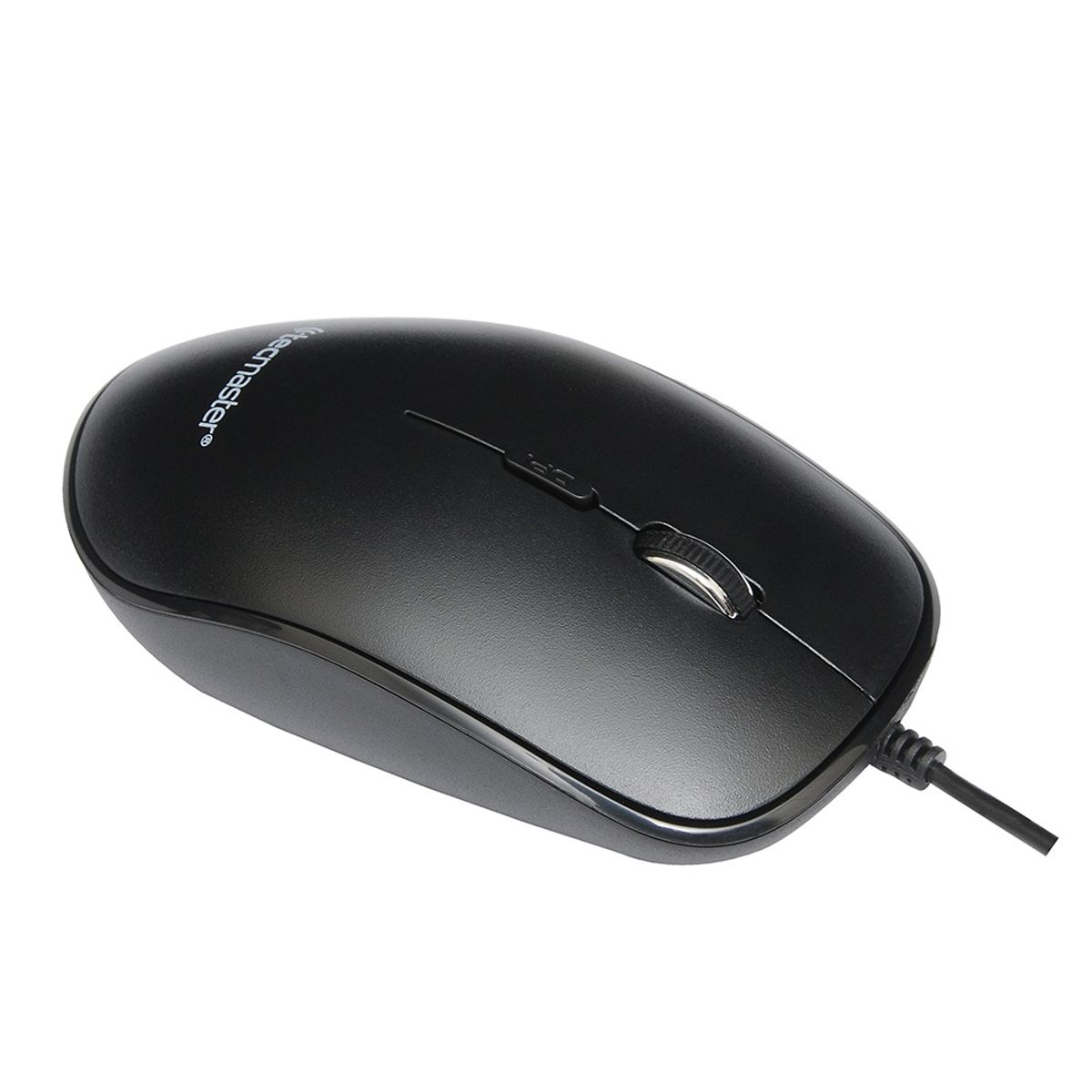 TECMASTER - Mouse Óptico Alámbrico Usb Ergonómico 1600 Dpi Programable