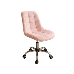 GENERICO - Silla Escritorio Ejecutiva Felpa Roma - Rosada