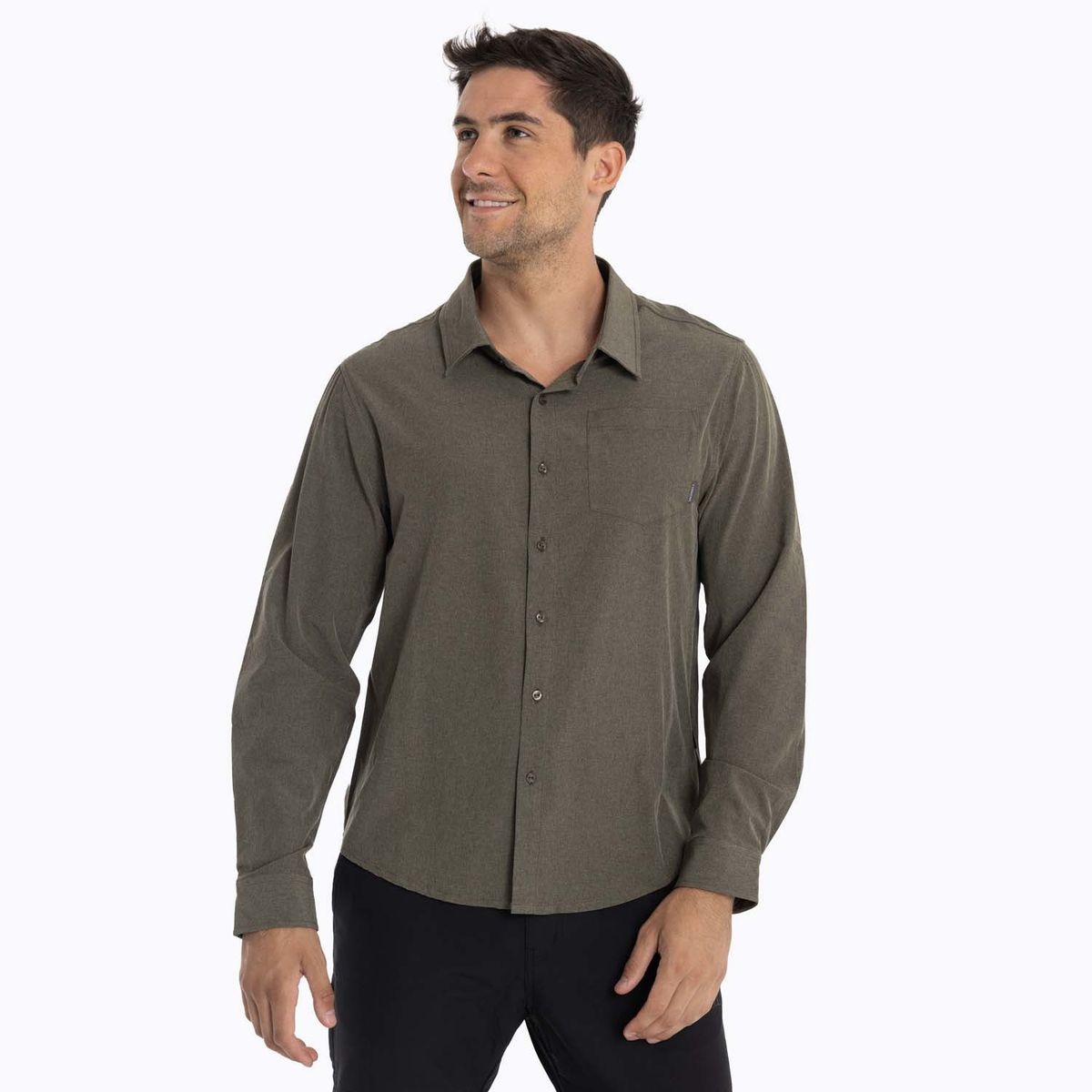 MERRELL - Camisa Hombre Cumberland Café Oscuro MERRELL