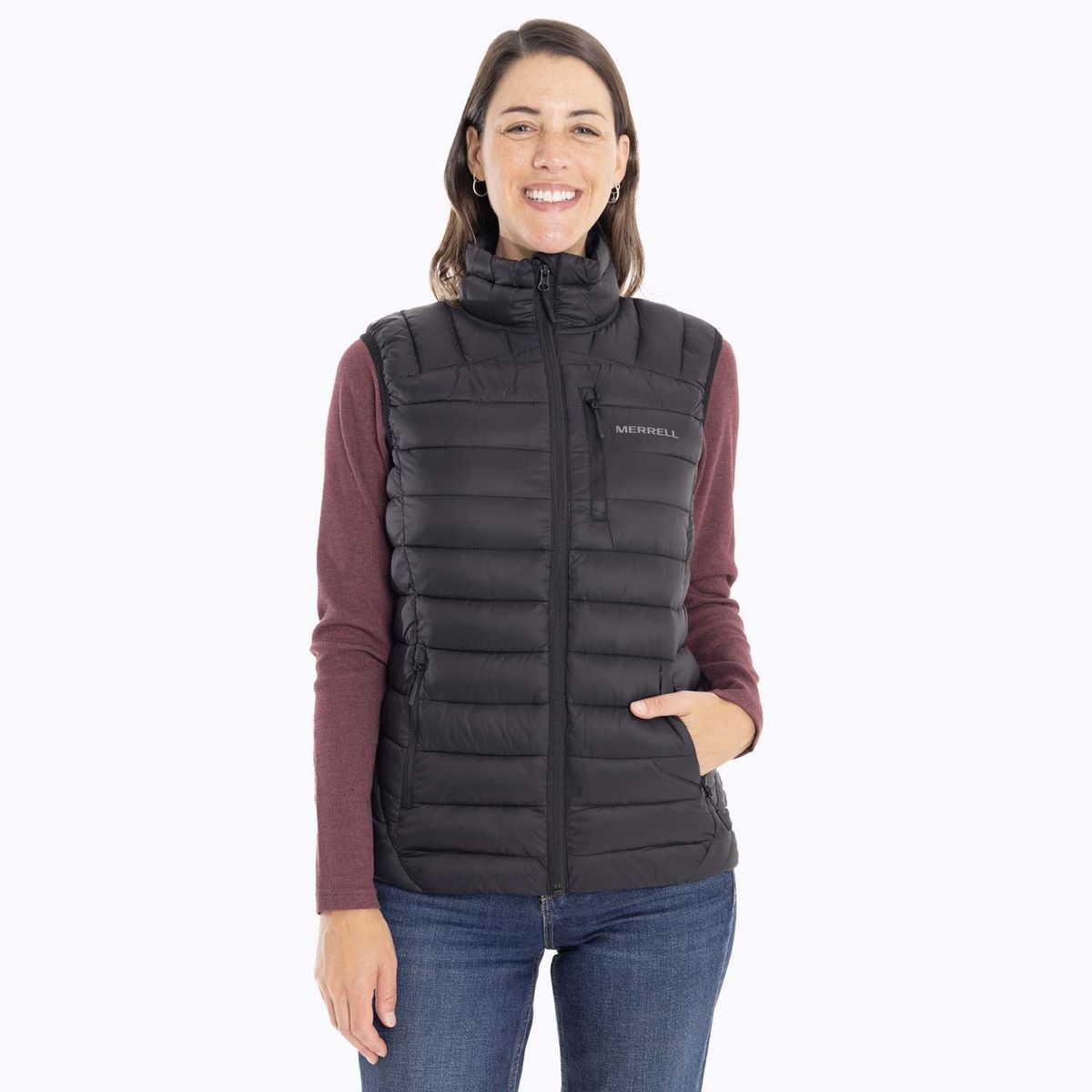MERRELL - Parka Sin Mangas Mujer Innoko Vest Negro MERRELL