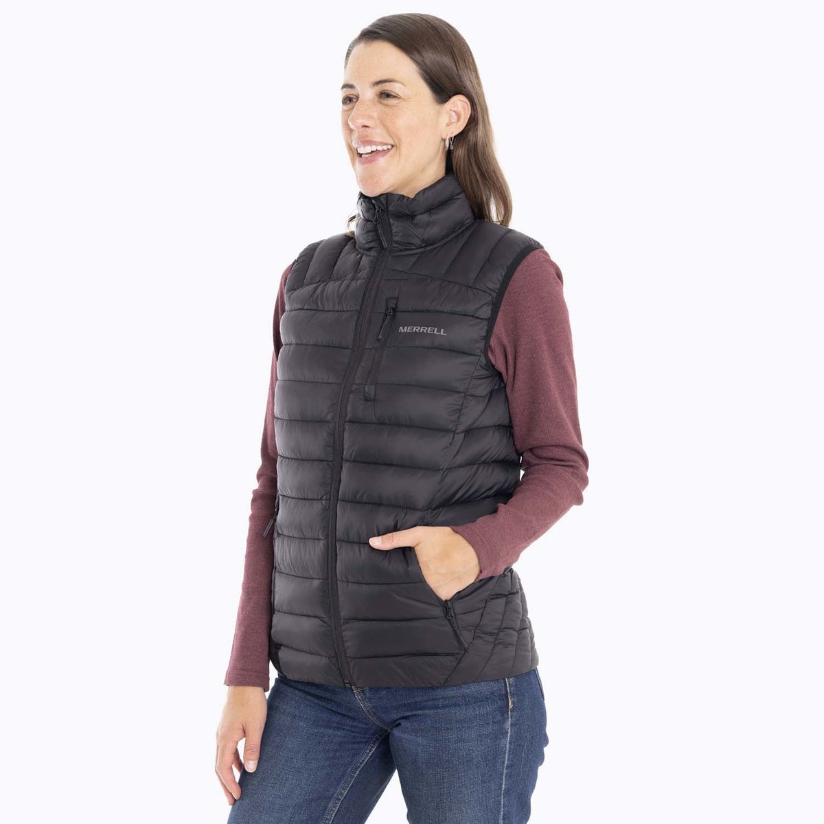 MERRELL - Parka Sin Mangas Mujer Innoko Vest Negro MERRELL