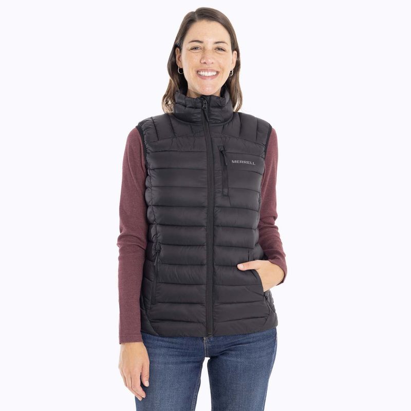 MERRELL - Parka Sin Mangas Mujer Innoko Vest Negro MERRELL
