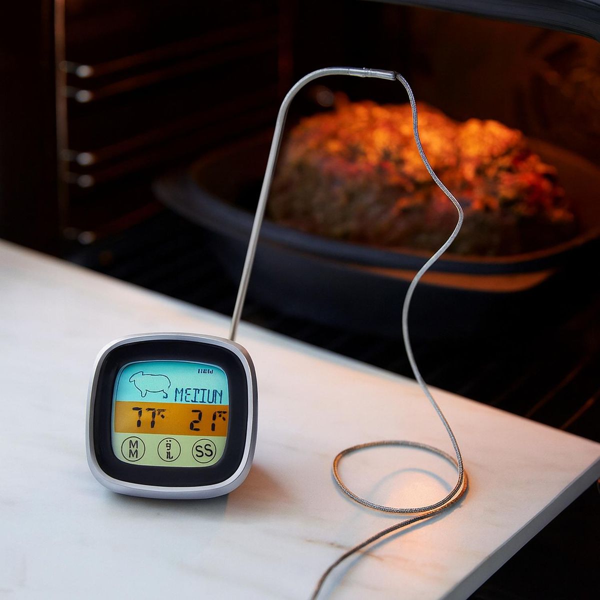 DAY - Termometro Digital de Acero inoxidable Para Carnes DAY