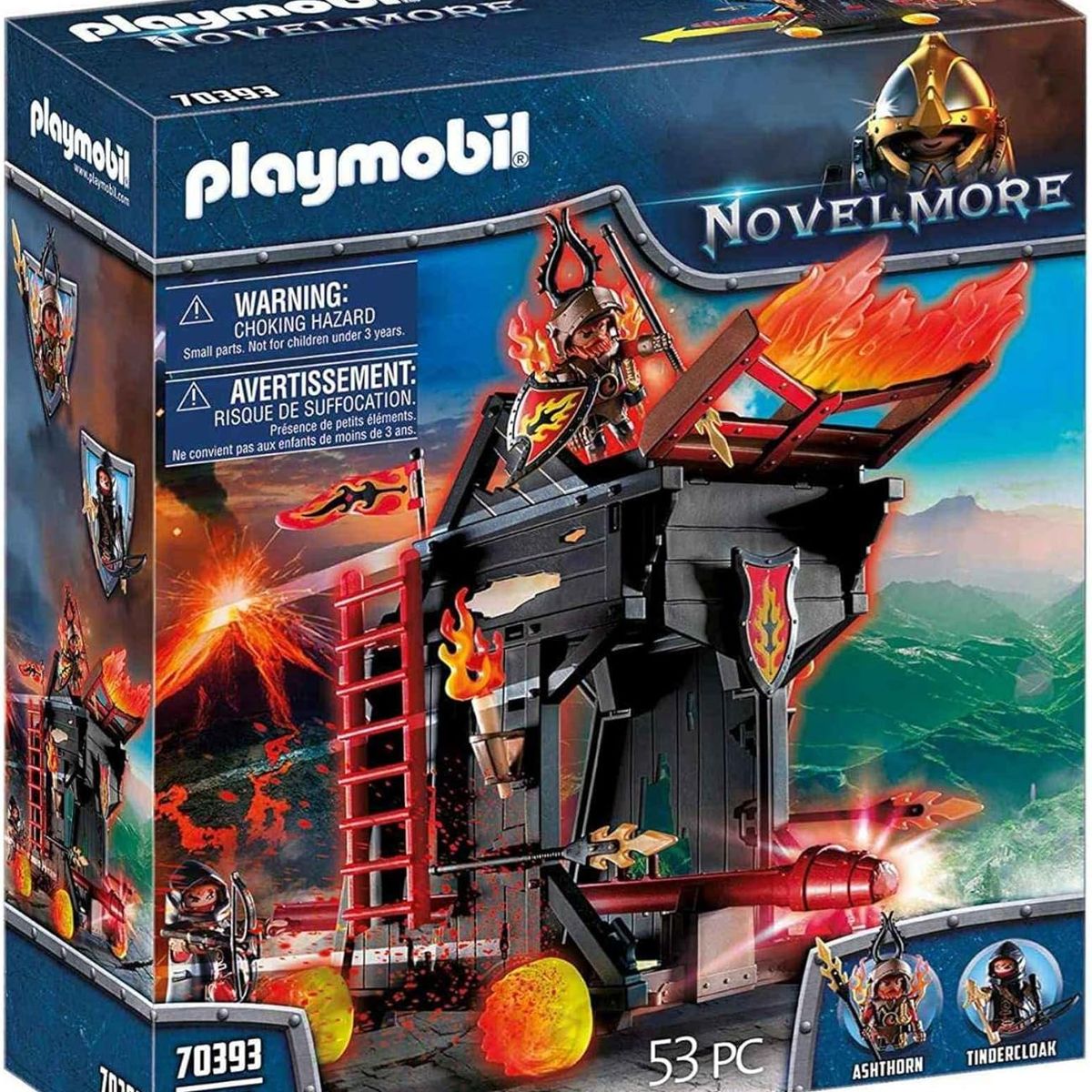 PLAYMOBIL - PLAYMOBIL  ARIETE DE FUEGO DE LOS BANDIDOS DE BURNHAM PM70393