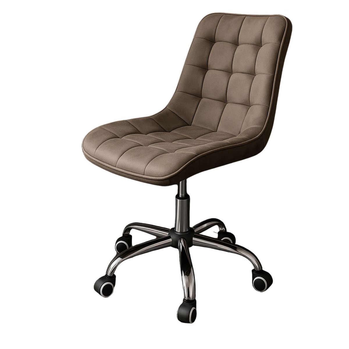 HABITA2 CHILE - Silla Escritorio Ejecutiva Felpa Roma - Marrón