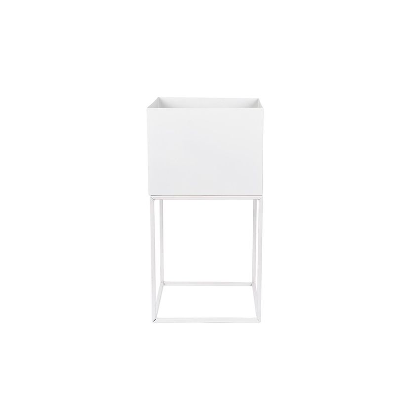 DAY - Macetero Metal 28 X 28 X 55 cm DAY - Blanco