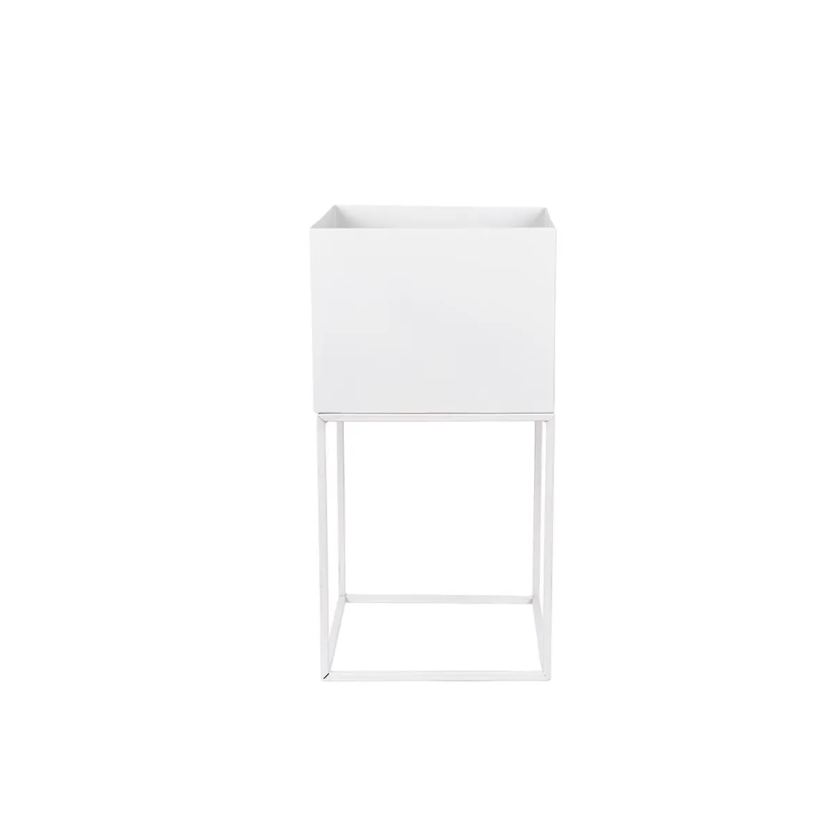 DAY - Macetero Metal 28 X 28 X 55 cm DAY - Blanco