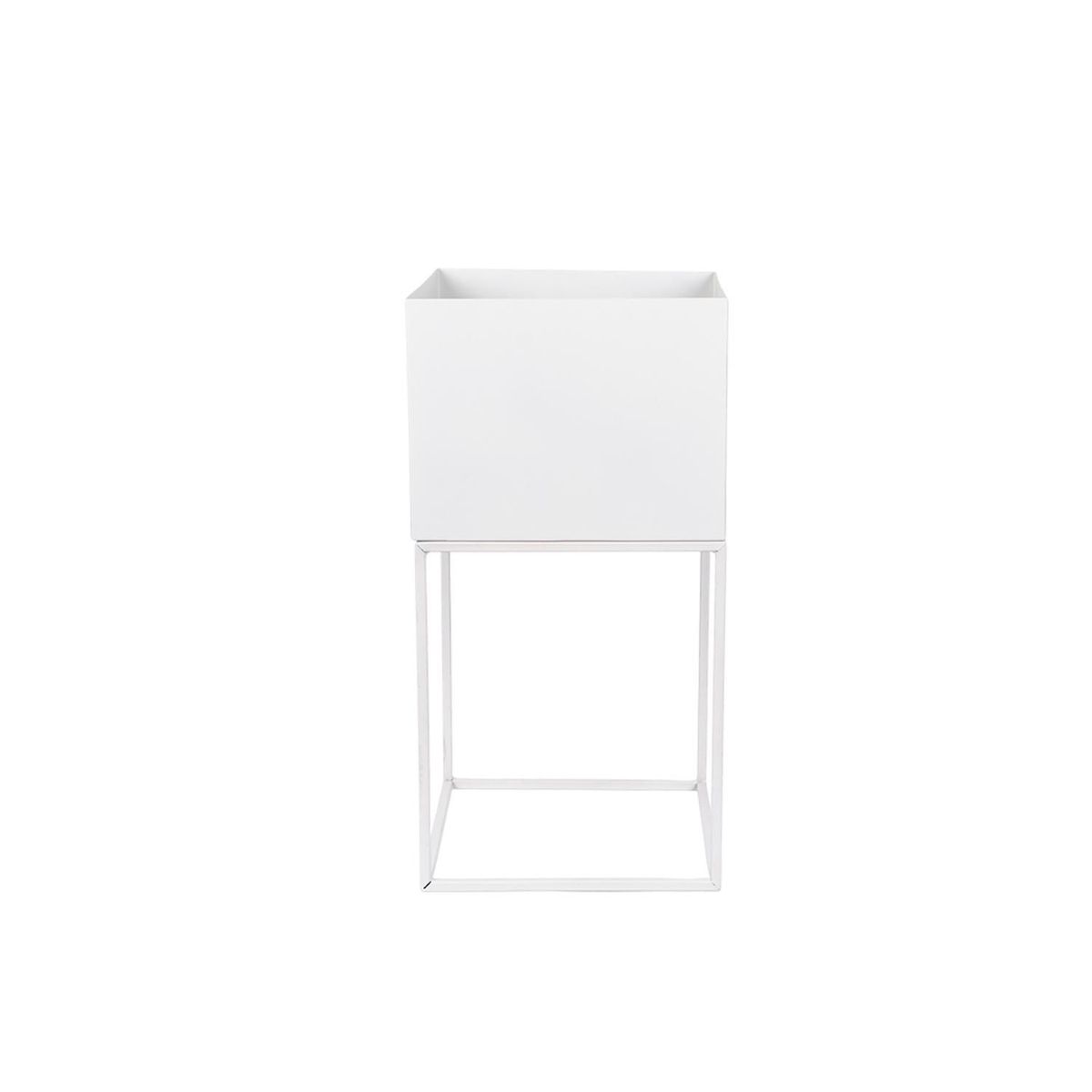 DAY - Macetero Metal 28 X 28 X 55 cm DAY - Blanco