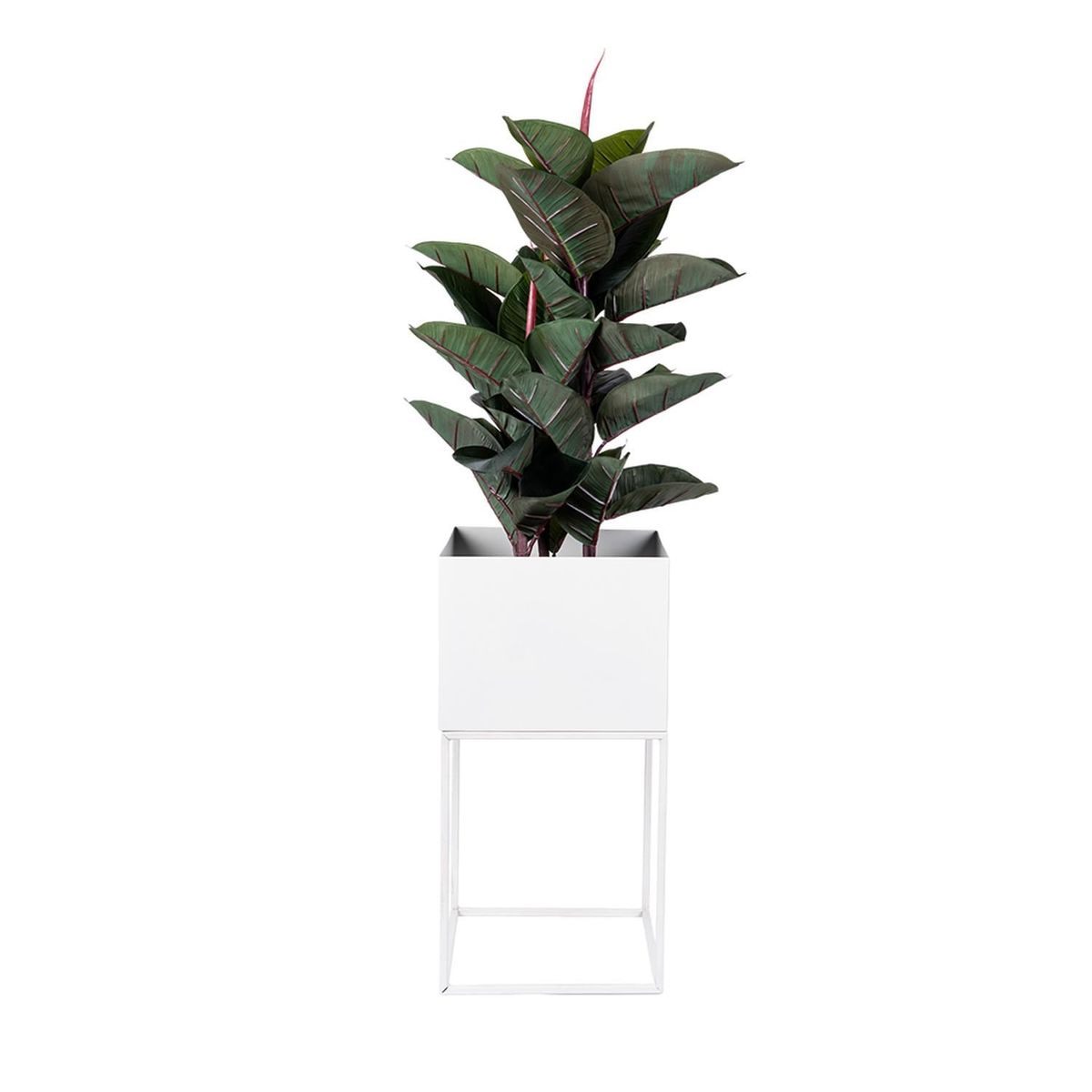 DAY - Macetero Metal 28 X 28 X 55 cm DAY - Blanco