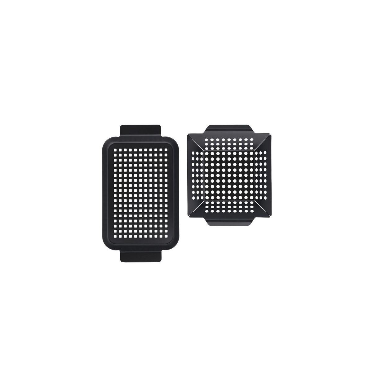 DANGRILL - Pack Bandeja Para Asar Metal 24x20x4 y 34x18x2 cm Dangrill