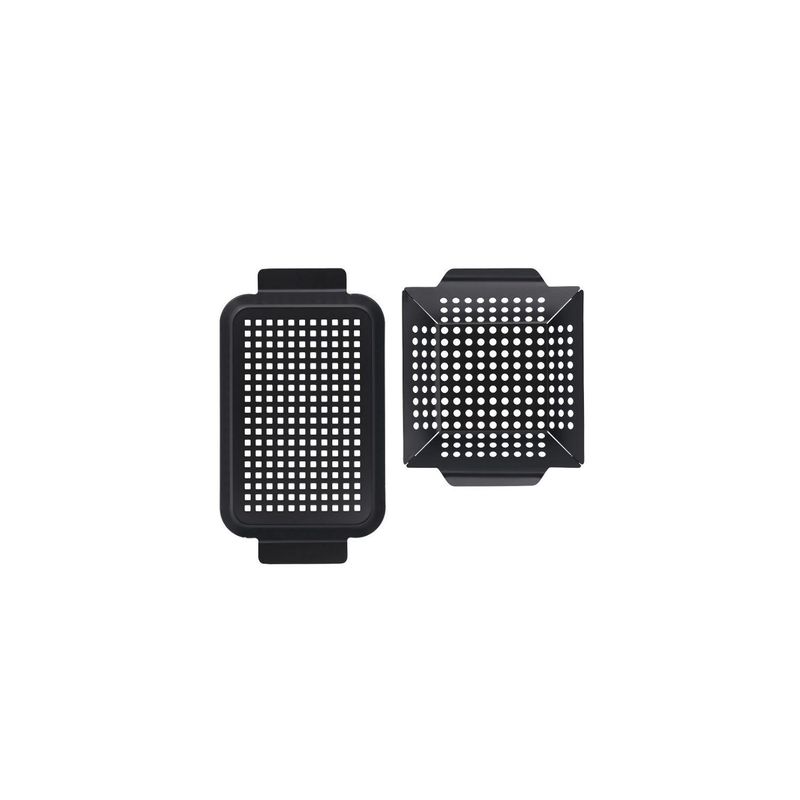 DANGRILL - Pack Bandeja Para Asar Metal 24x20x4 y 34x18x2 cm Dangrill