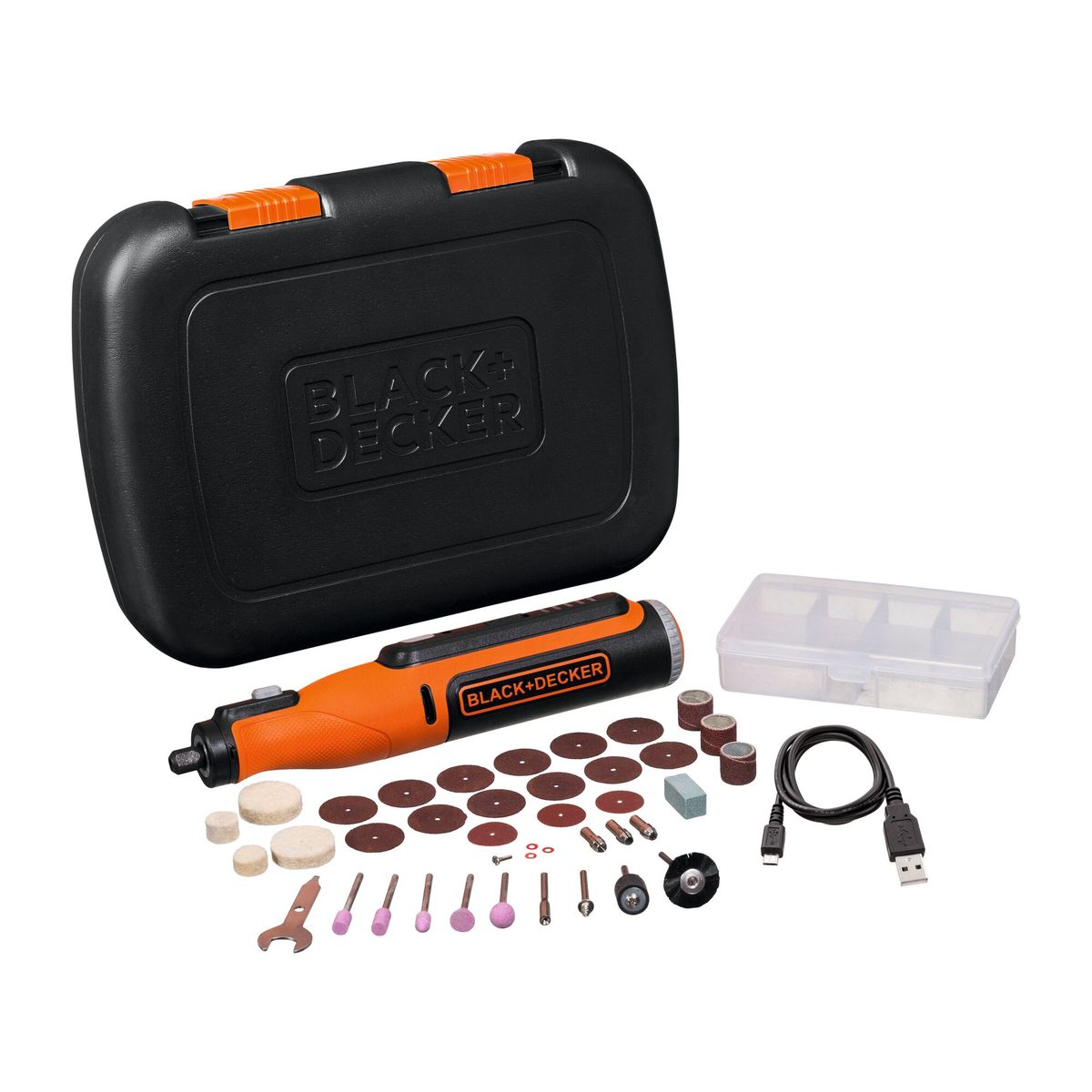 BLACK+DECKER - Herramienta Multipropósito + 35ac. BLACK+DECKER BCRT8K35-B2C
