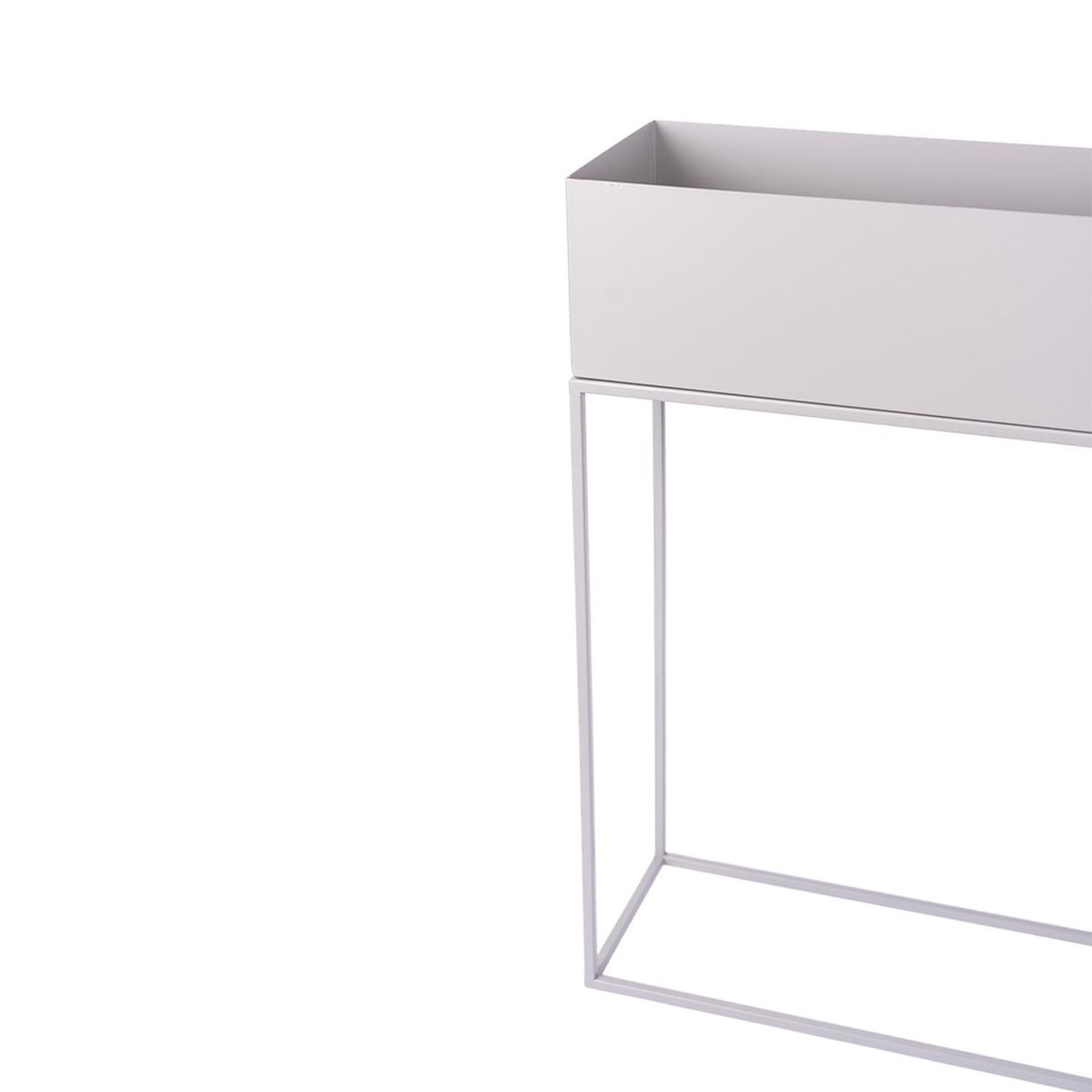 GROUW - Macetero Metal 55 X 20 X 70 cm Grouw - Gris