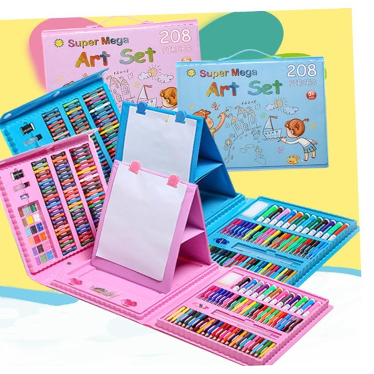 GENERICO - Piezas De Arte Para Niños Kit Set De Dibujo Portátil
