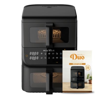 Mouvair Freidora De Aire Duo 10 L Vertical Doble Cesta