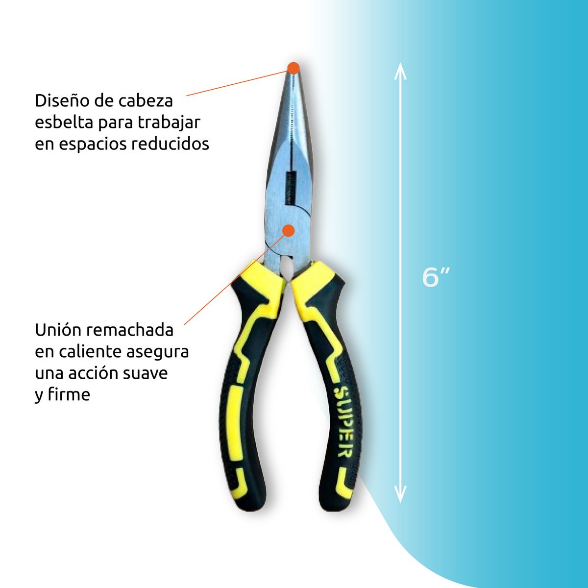 HOMECLAF - Set de 3 Alicates 8” Multifuncionales de Hierro Homeclaf