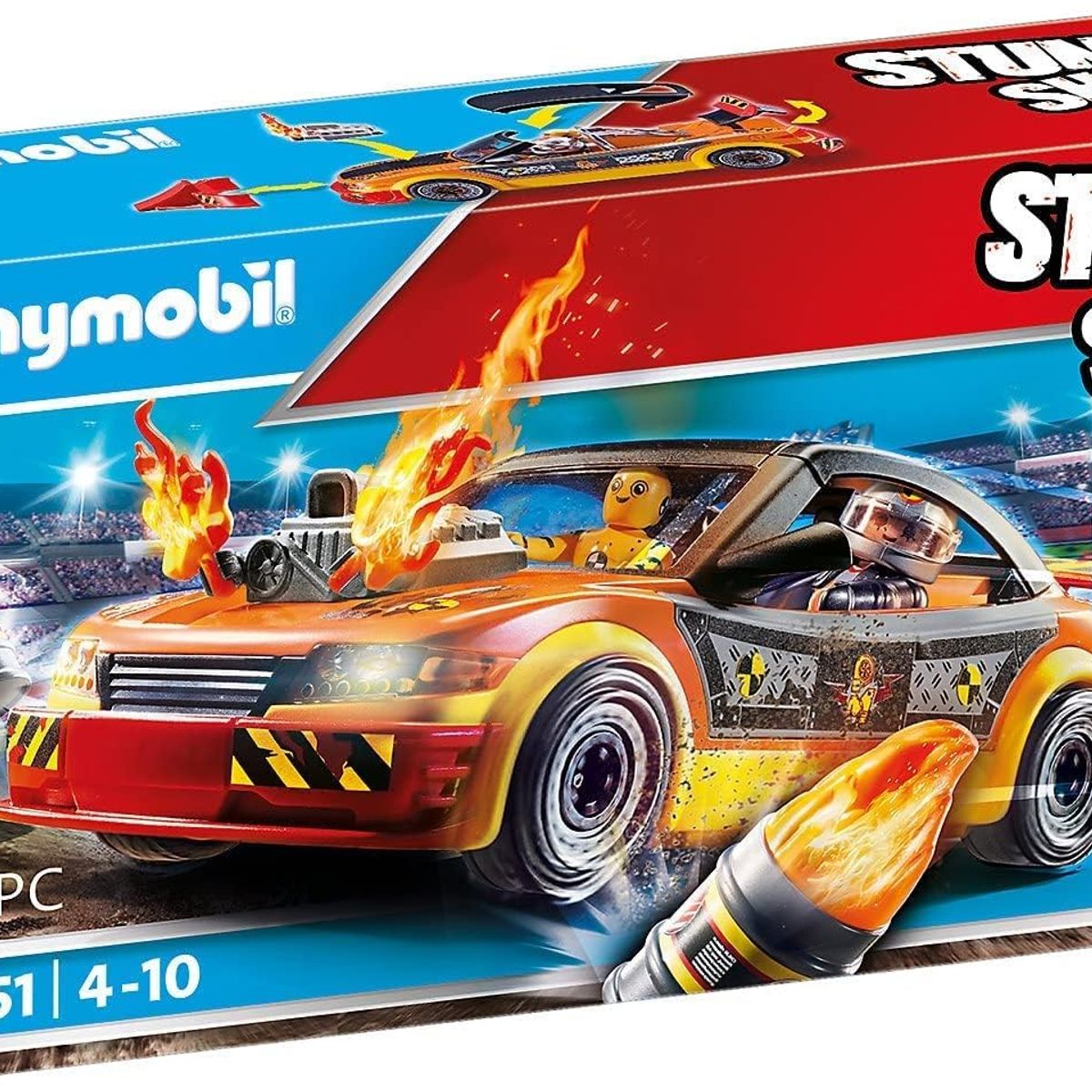 PLAYMOBIL - PLAYMOBIL STUNTSHOW CRASHCAR  PM70551