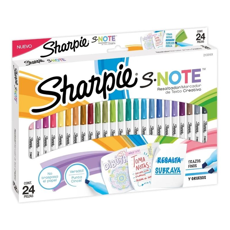 SHARPIE - Set 24 destacadores S Note