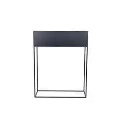 GROUW - Macetero Metal 55 X 20 X 70 cm - Negro