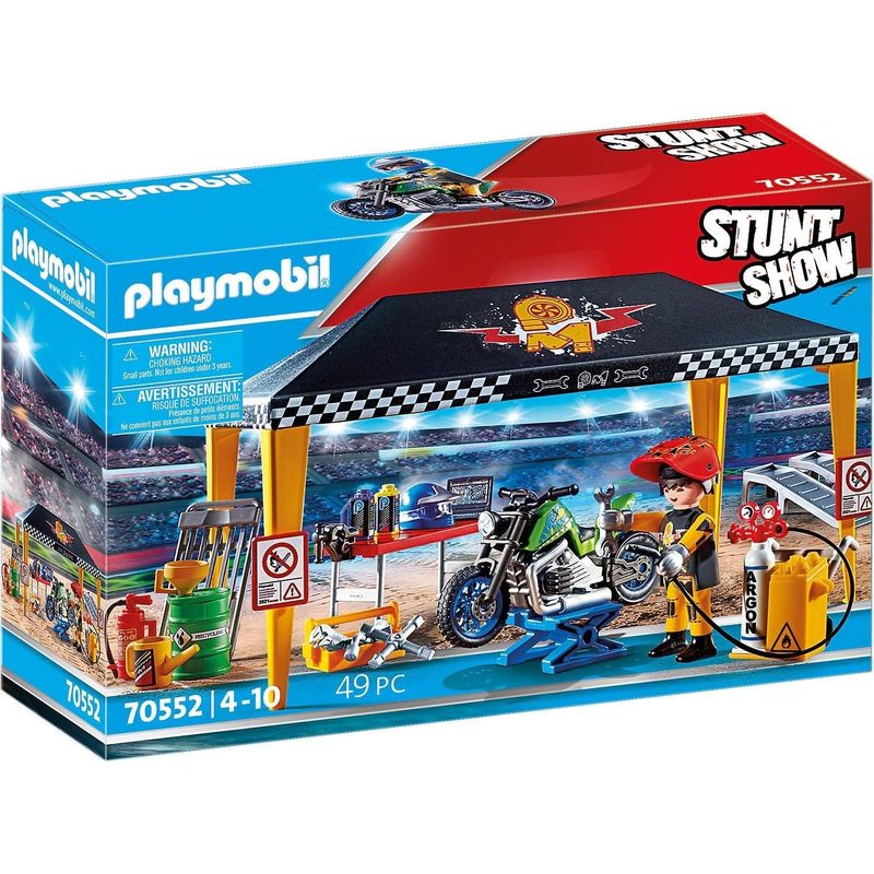 PLAYMOBIL - PLAYMOBIL STUNTSHOW TIENDA TALLER PM70552