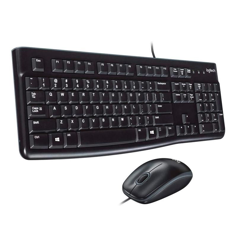LOGITECH - Pack Teclado + Mouse Logitech 120 Desktop - Negro
