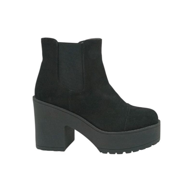 HERIEL - Botin Negro Plataforma Mujer