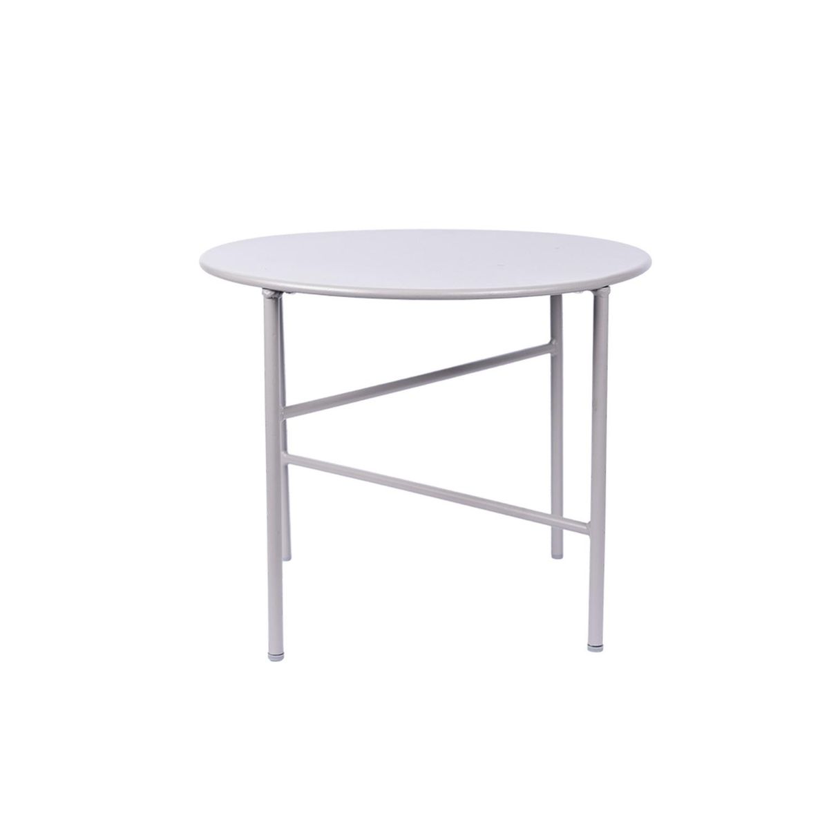 ENVY - Mesa Terraza Redonda Metal 50 X 40 cm Envy - Gris