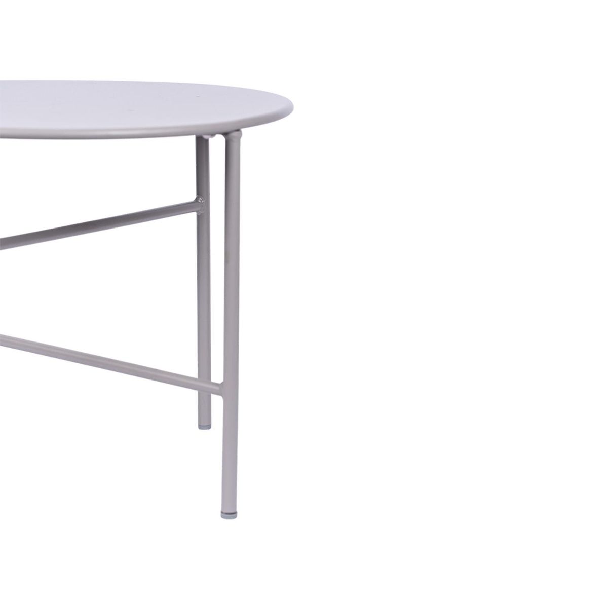 ENVY - Mesa Terraza Redonda Metal 50 X 40 cm Envy - Gris