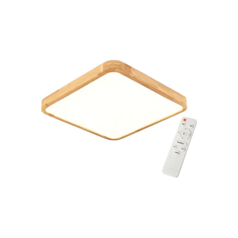 GENERICO - LAMPARA LED CUADRADO SOBREPUESTO CON CONTROL MADERA