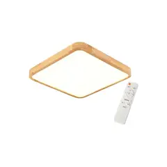 GENERICO - LAMPARA LED CUADRADO SOBREPUESTO CON CONTROL MADERA