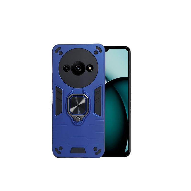 GENERICO - CARCASA ANILLO ANTIGOLPE PARA CELULAR XIAOMI REDMI A3 COLOR AZUL