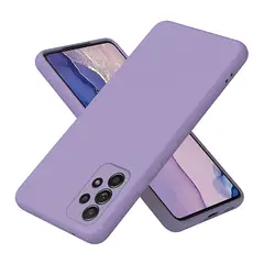 GENERICO - Carcasa Silicona Morada Para Telefono Samsung A30S