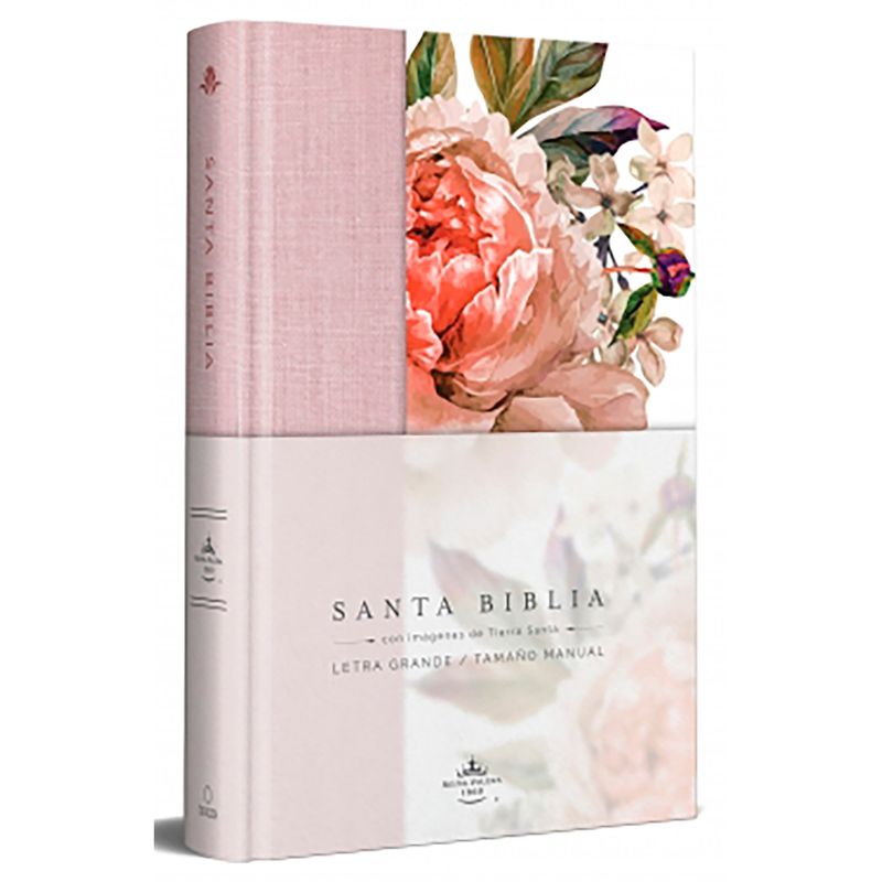 PENGUIN RANDOM HOUSE - Libro Biblia Reina Valera 1960 Letra Grande.Tela Rosada Dura
