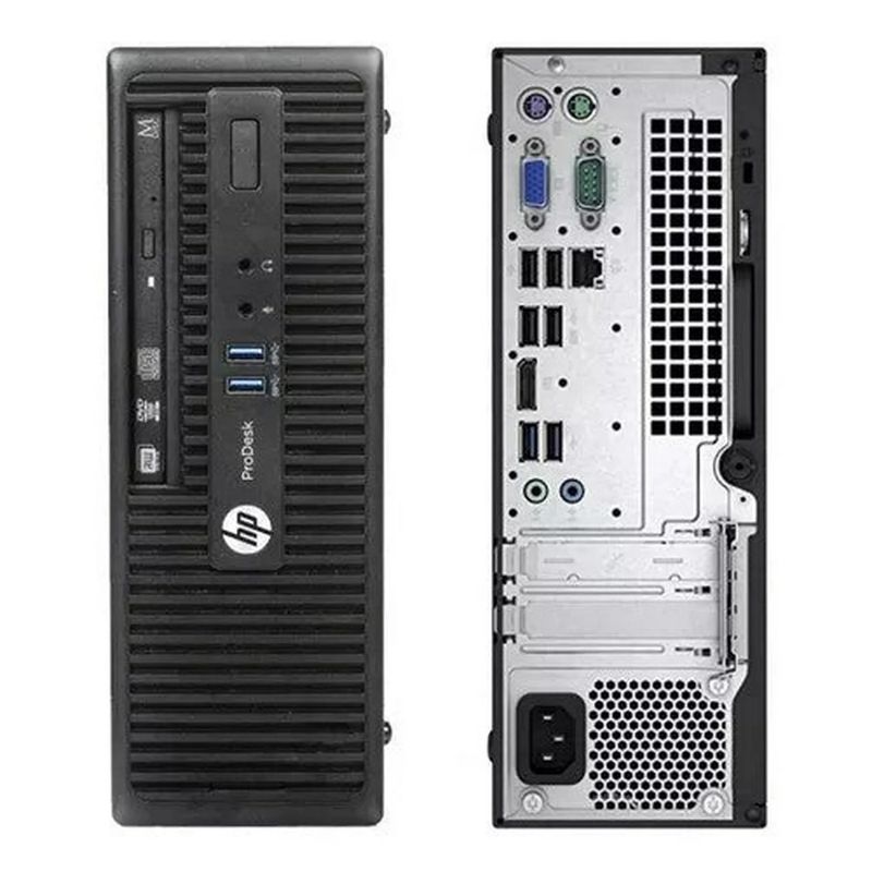 HP - KIT MONITOR + PC HP 400 G3 SFF i3 8GB 256GB SSD Reacondicionado Grado A.