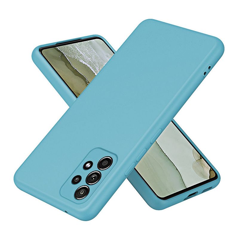 GENERICO - Carcasa Silicona Celeste Para Teléfono Samsung A51
