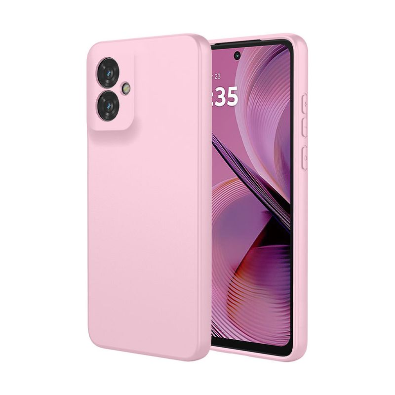 GENERICO - Carcasa Silicona Rosada Para Telefono Motorola E32
