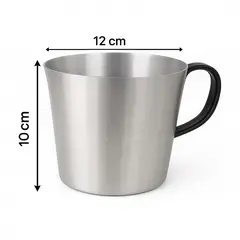 GENERICO - Jarro Lechero De Aluminio 1 Litro Con Asa Resistente