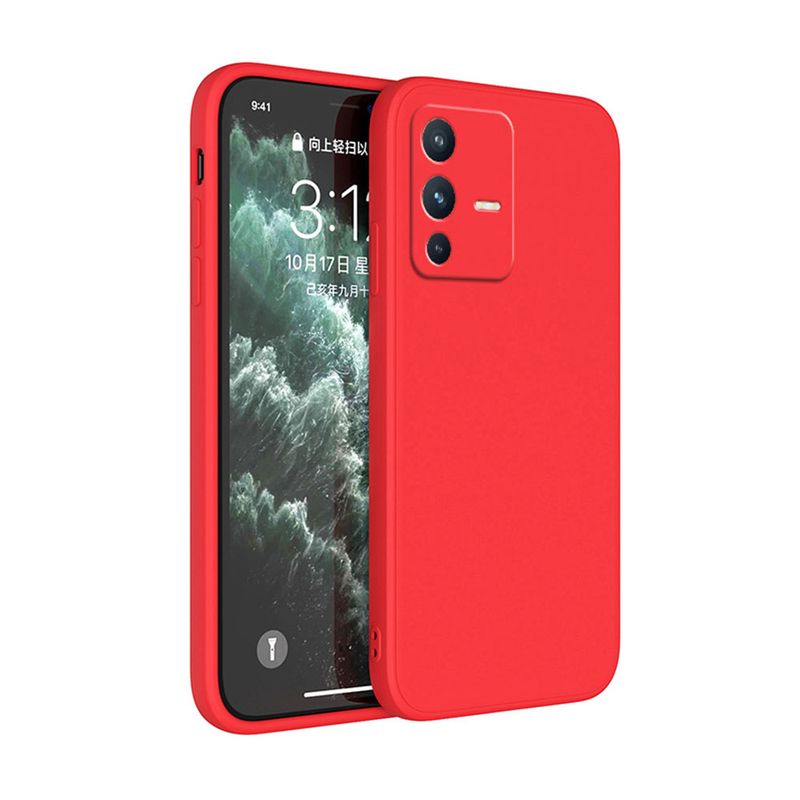 GENERICO - Carcasa Silicona Rojo Para Teléfono VIVO V40 LITE 5GV40 SE 5G