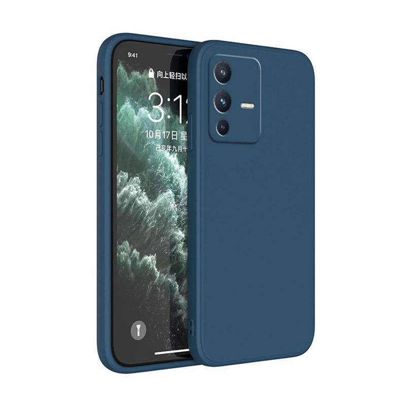 GENERICO - Carcasa Silicona Azul Marino Para Teléfono VIVO Y38 5G