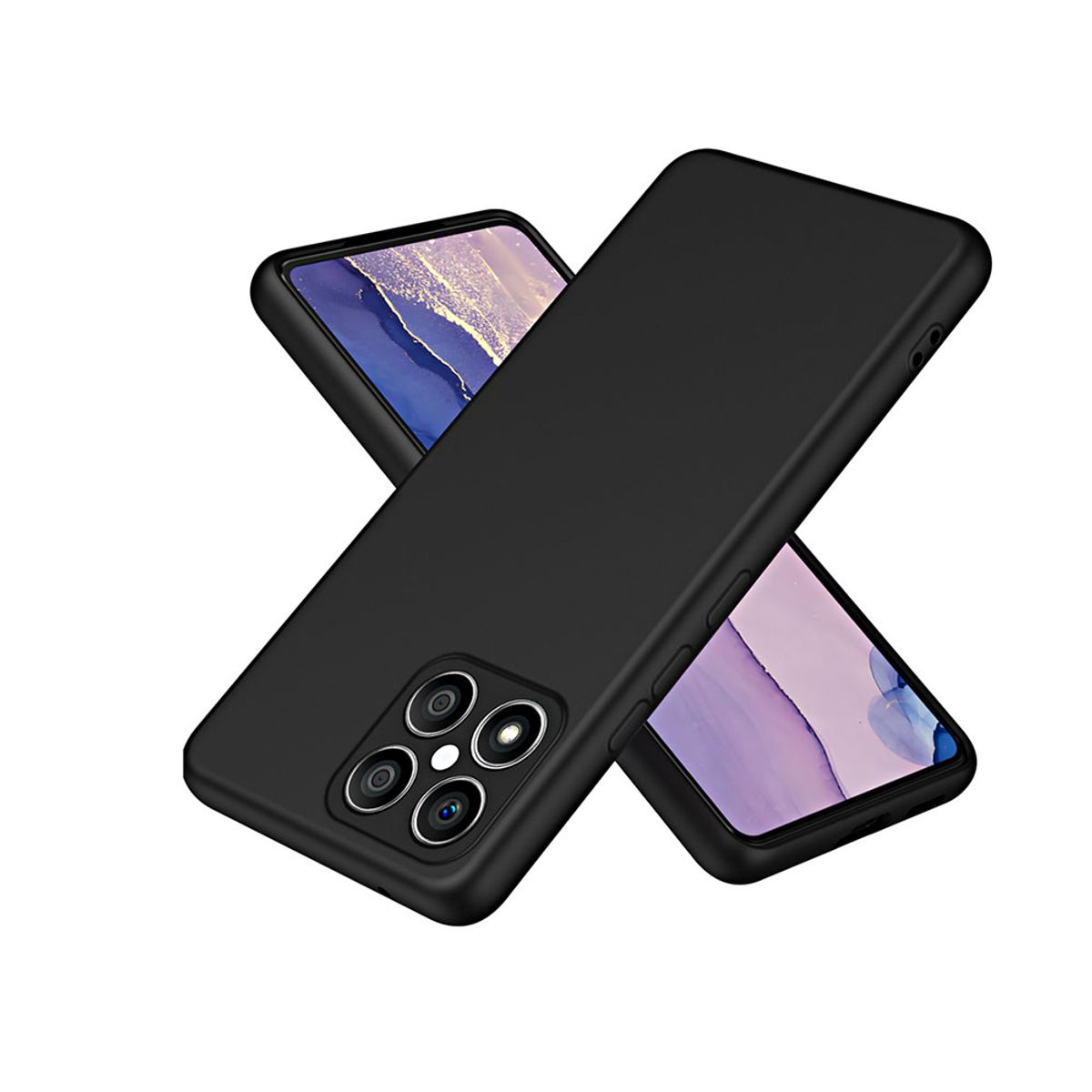 GENERICO - Carcasa Silicona Negro Para Teléfono HONOR HO 100