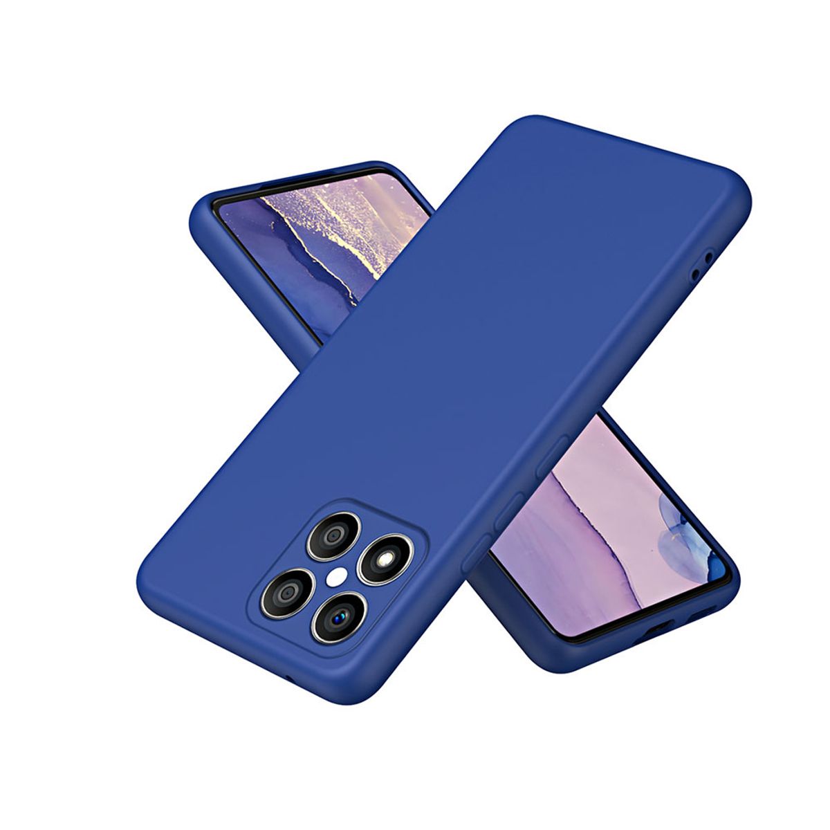 GENERICO - Carcasa Silicona Azul Marino Para Teléfono HONOR X6X6sX8a 5G