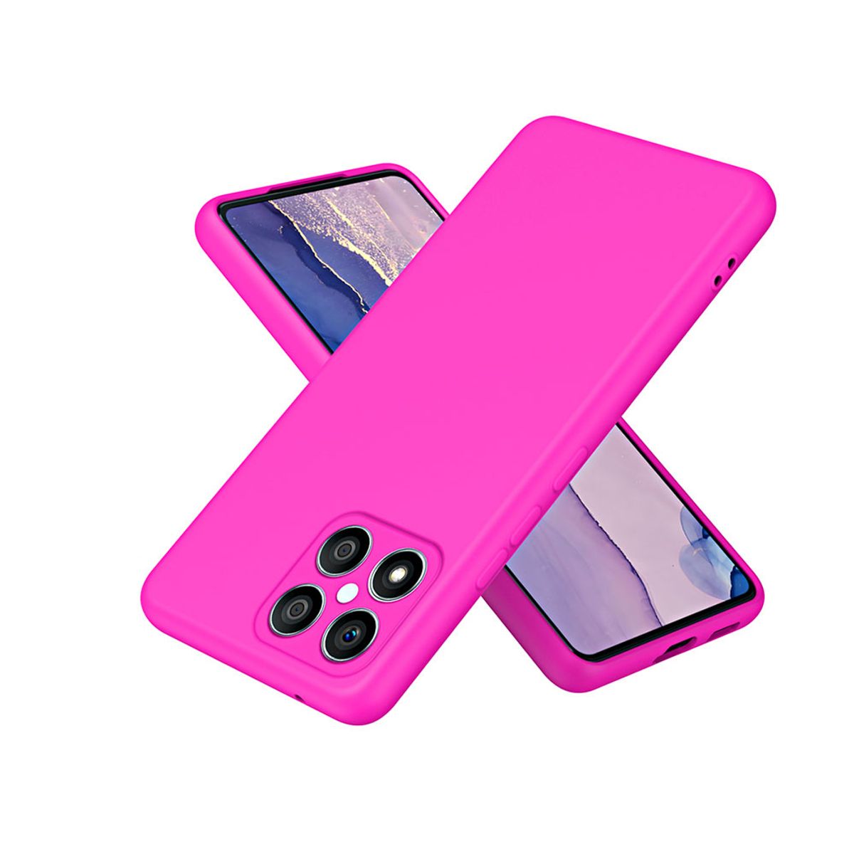 GENERICO - Carcasa Silicona Fucsia Para Teléfono HONOR HO 200 5G