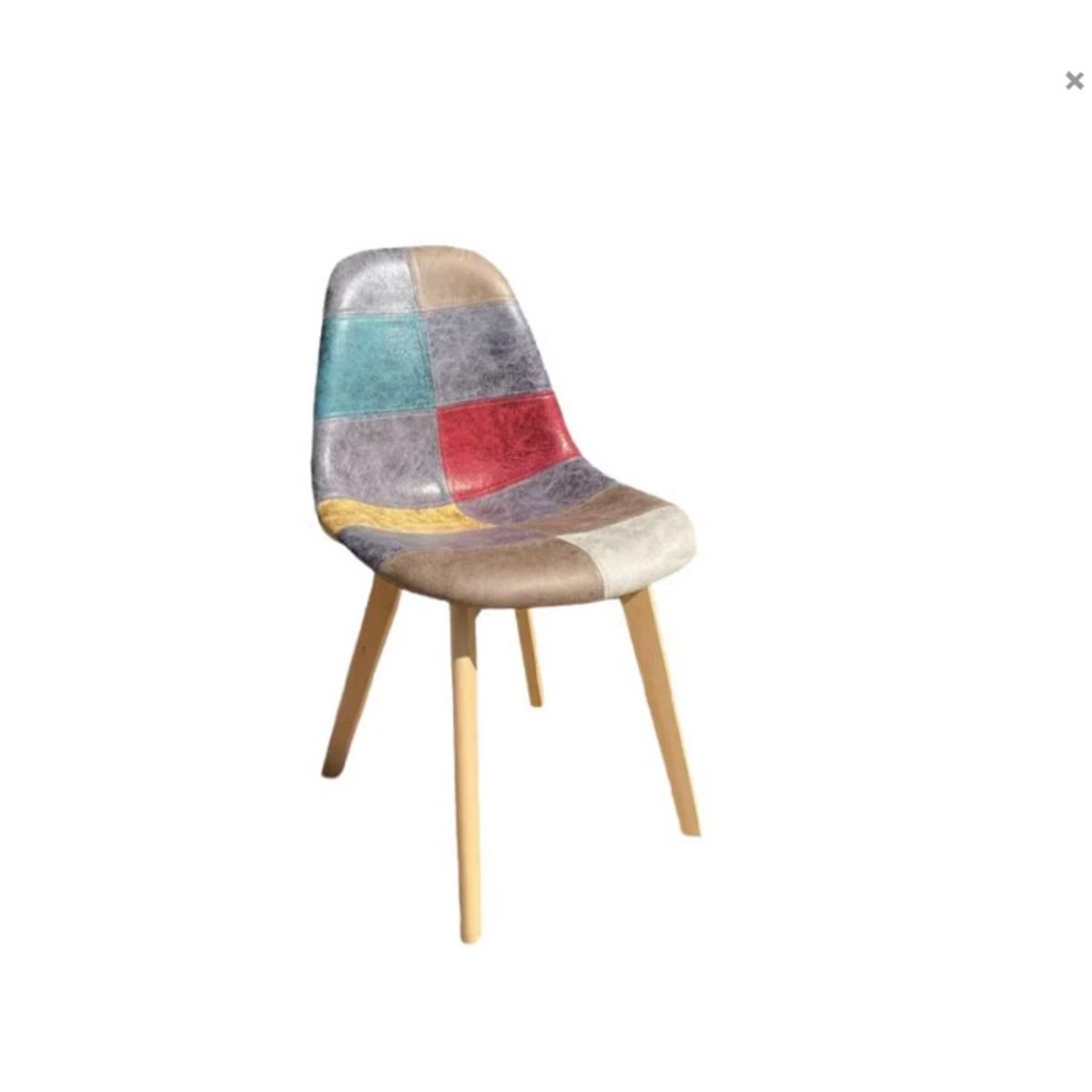 HABITA2 CHILE - Silla Patch Wood Cuero - Brown