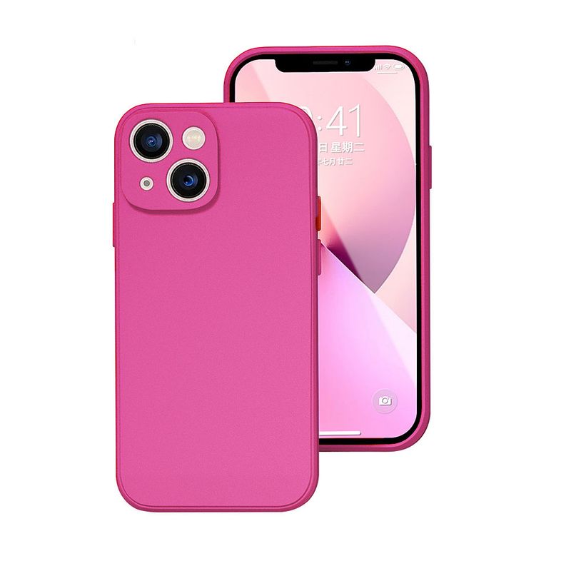 GENERICO - Carcasa Silicona Fucsia Para Teléfono IPHONE Iphone 13