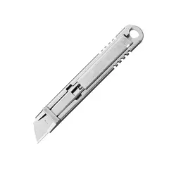 OLFA - Cuchillo de seguridad auto-retráctil de acero inoxidable SK-12
