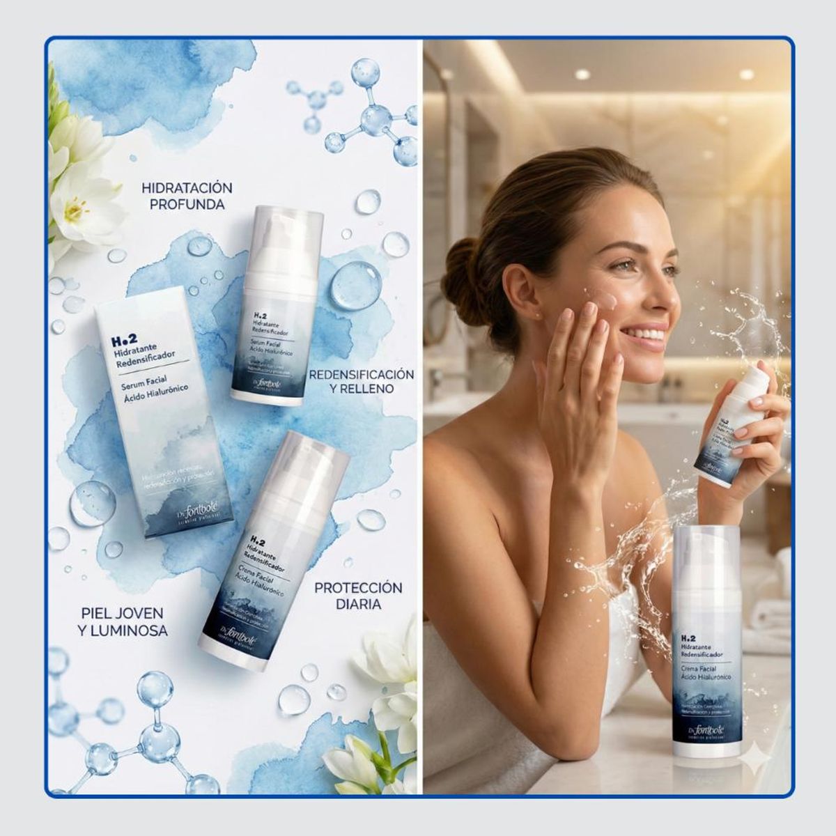 DR FONTBOTE - Serum Y Crema Facial Con Acido Hialuronico Pack Dr Fontbote