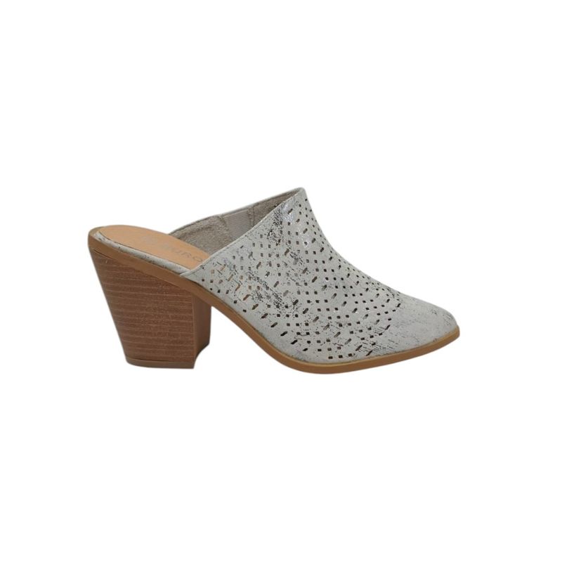HERIEL - Zapato Gris Taco Mujer