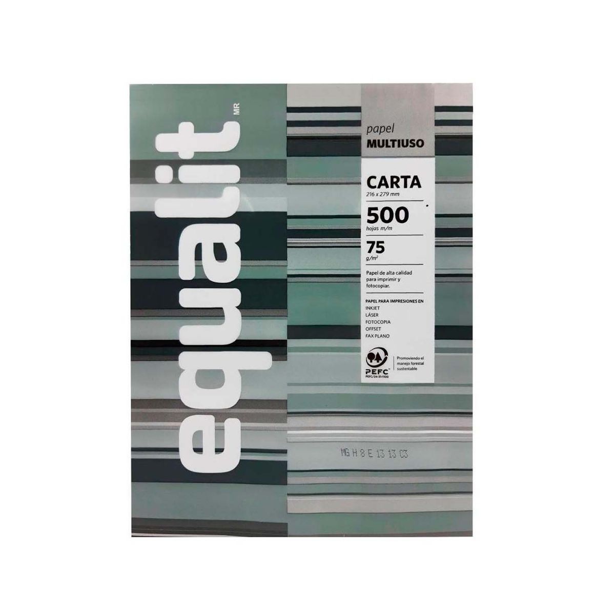 EQUALIT - Resma Papel Multiproposito 75gr (500hj) (Carta)